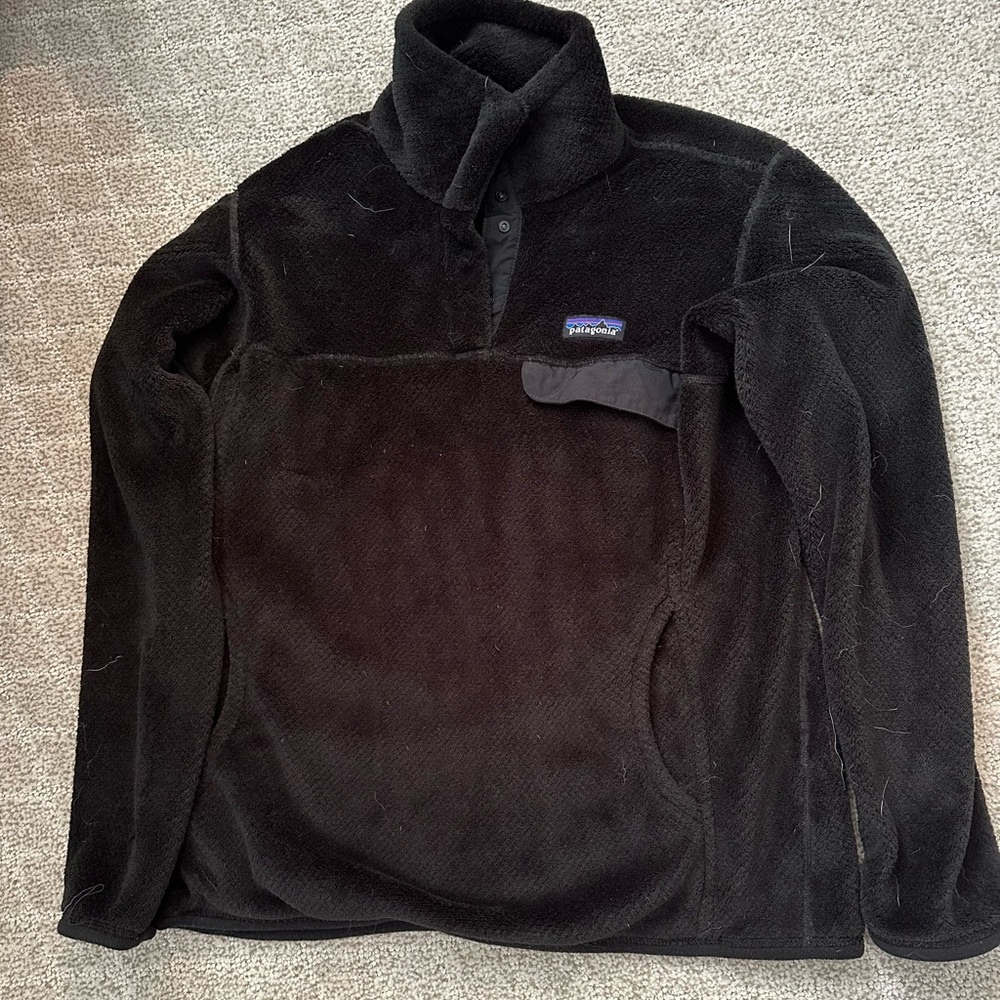 Black Patagonia pullover womens size large